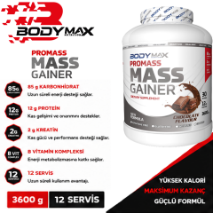 Bodymax Promass Mass Gainer 3600 Gr 30 Servis