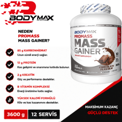 Bodymax Promass Mass Gainer 3600 Gr 30 Servis