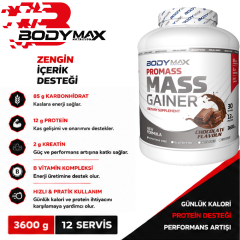 Bodymax Promass Mass Gainer 3600 Gr 30 Servis