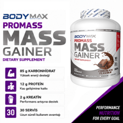 Bodymax Promass Mass Gainer 3600 Gr Karbonhidrat