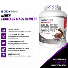 Bodymax Promass Mass Gainer 3600 Gr Karbonhidrat