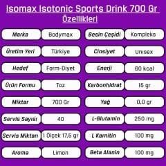 Bodymax IsoMax Isotonic Sports Drink 700 Gr