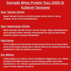Grenade Whey Protein Tozu 2000 Gr 50 Servis Çikolata Aromalı