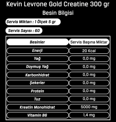 Kevin Levrone Gold Creatine 300 gr Kreatin Monohidrat