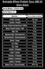 Grenade Whey Protein Tozu 480 Gr 12 Servis Çikolata Aromalı