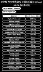 Olimp Amino 5500 400 Kapsül Mega Capsules