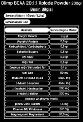 Olimp BCAA 20:1:1 Xplode Powder 200gr Cola