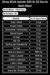 Olimp BCAA Xplode 500 Gr 2:1:1 Powder Bcaa