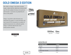 Olimp Gold Omega 3 Sport Edition 120 Kapsül
