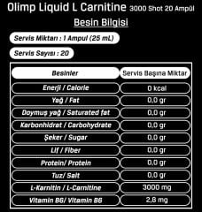 Olimp Liquid L Carnitine 3000 Shot 20 Ampül