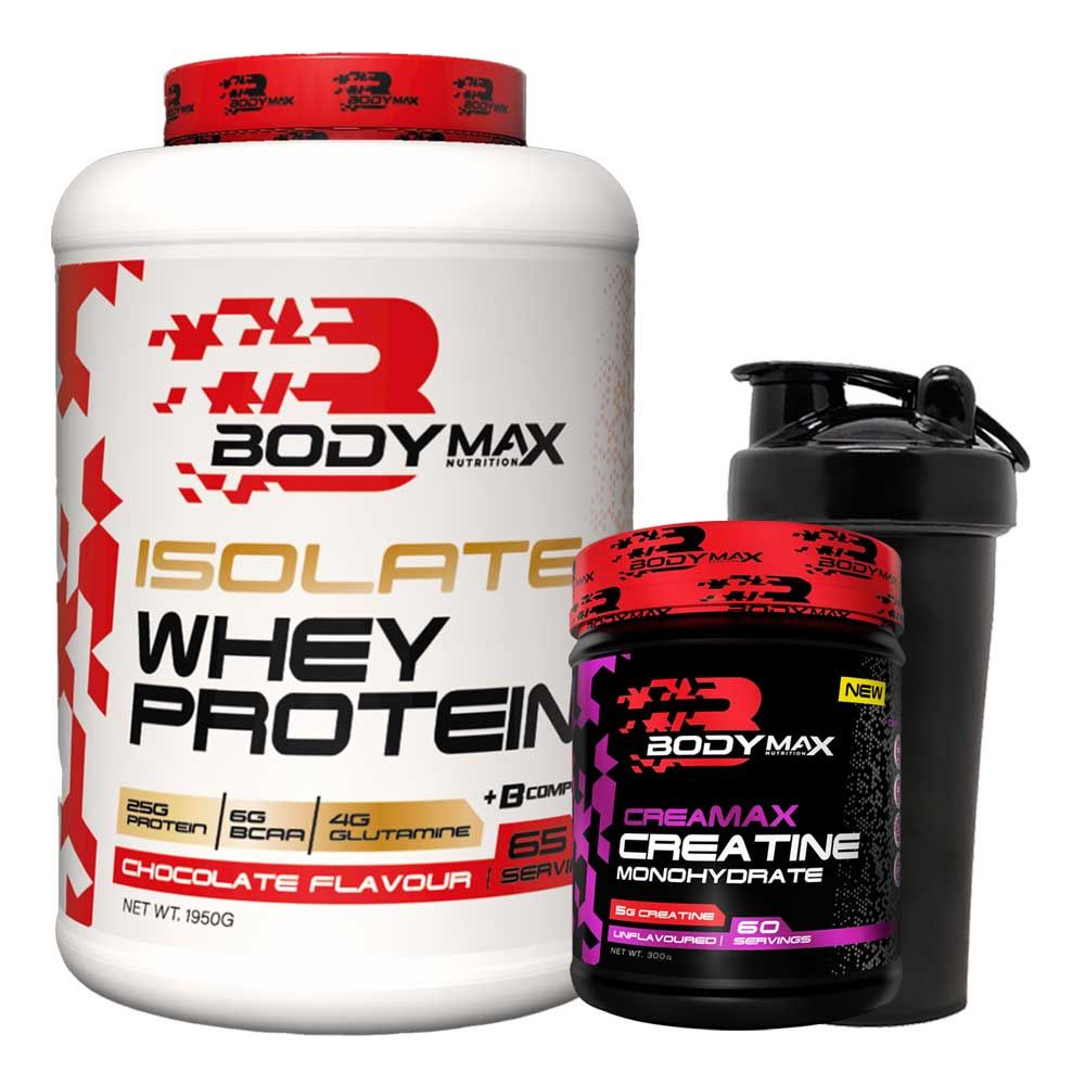 Bodymax İzole whey protein tozu 1950 gr + Creatine 300 gr Kombinasyonu