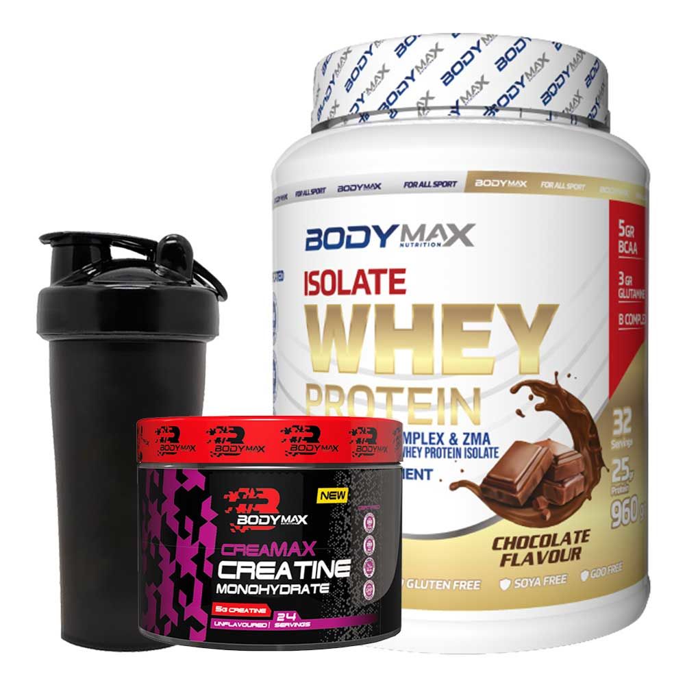 Bodymax İzole whey protein tozu 960 gr + Creatine 120 gr Kombinasyonu