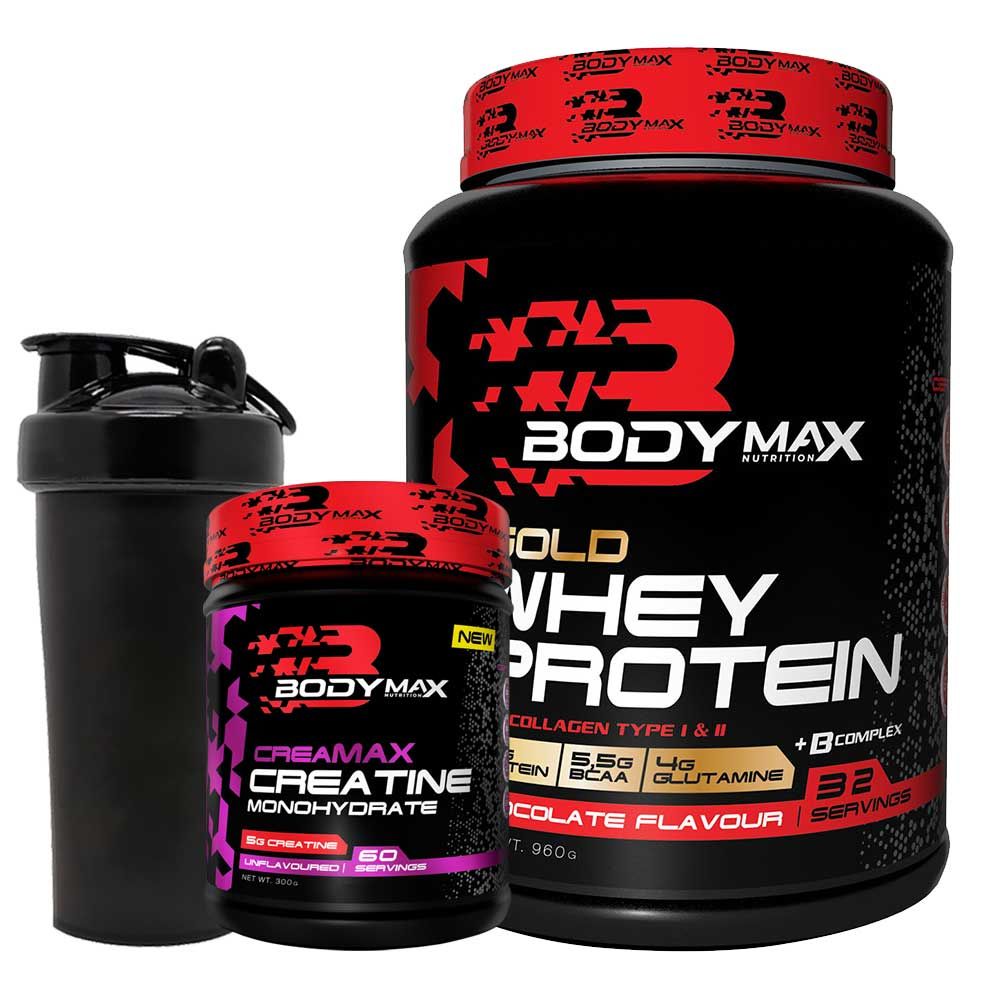 Bodymax Gold Whey Protein Tozu 960 gr + Creatine 300 gr Kombinasyonu