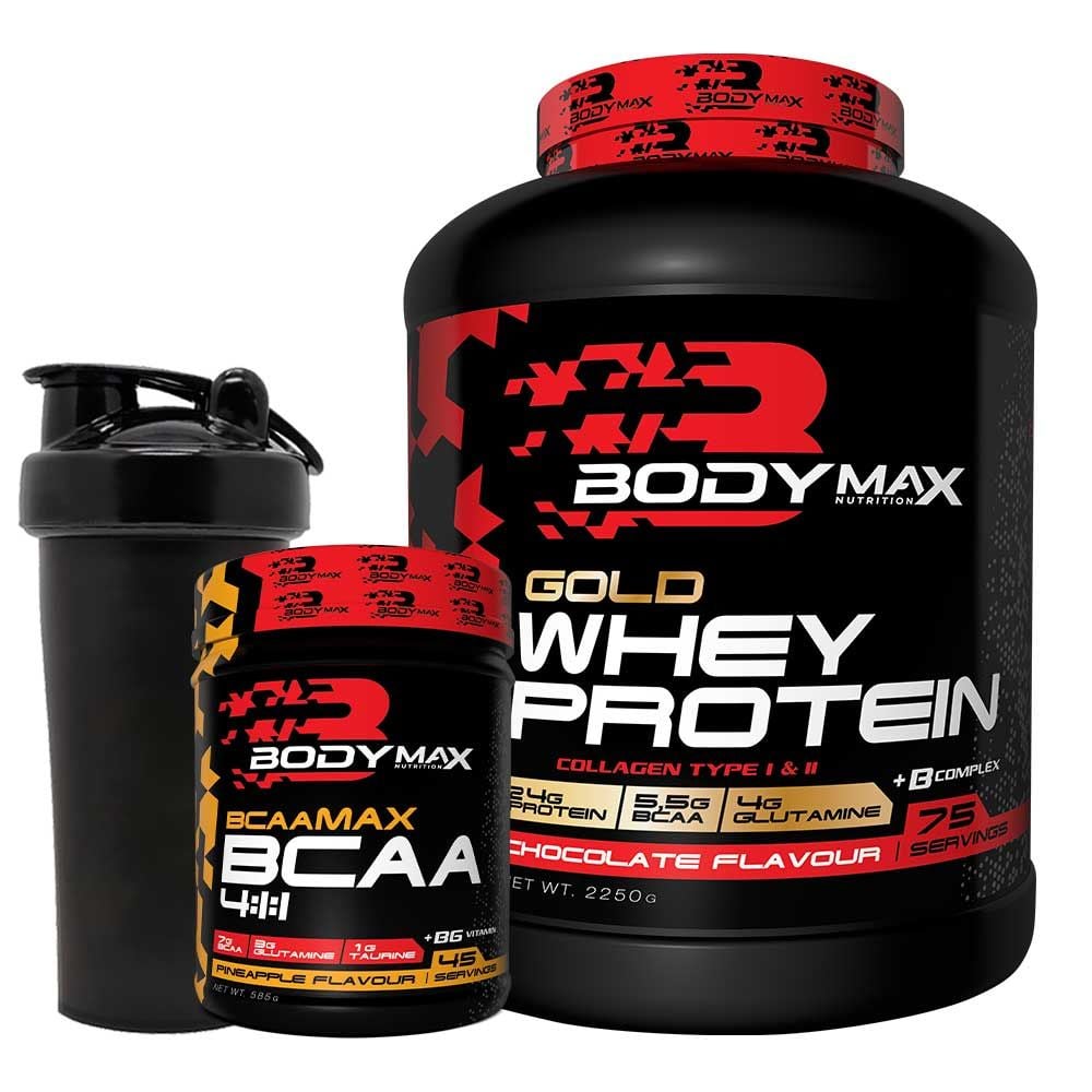 Bodymax Gold Whey Protein Tozu 2250 gr + Bcaamax Bcaa 585 gr Kombinasyonu