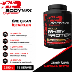Bodymax Gold Whey Protein Tozu 2250 Gr 75 Servis Çikolata
