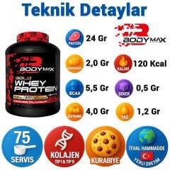Bodymax Gold Whey Protein 2250 Gr 75 Servis – Kurabiyeli