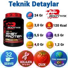 Bodymax Gold Whey Protein 960 Gr 32 Servis – Çilekli
