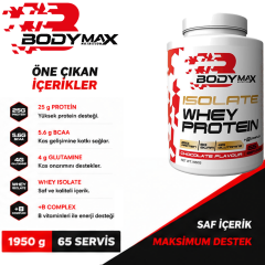 Bodymax Isolate Whey Protein 1950 Gr Çikolata