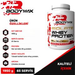 Bodymax Isolate Whey Protein 1950 Gr Çikolata