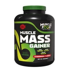MuscleFood Mass Gainer Çilek Aromalı 4000g Karbonhidrat Tozu