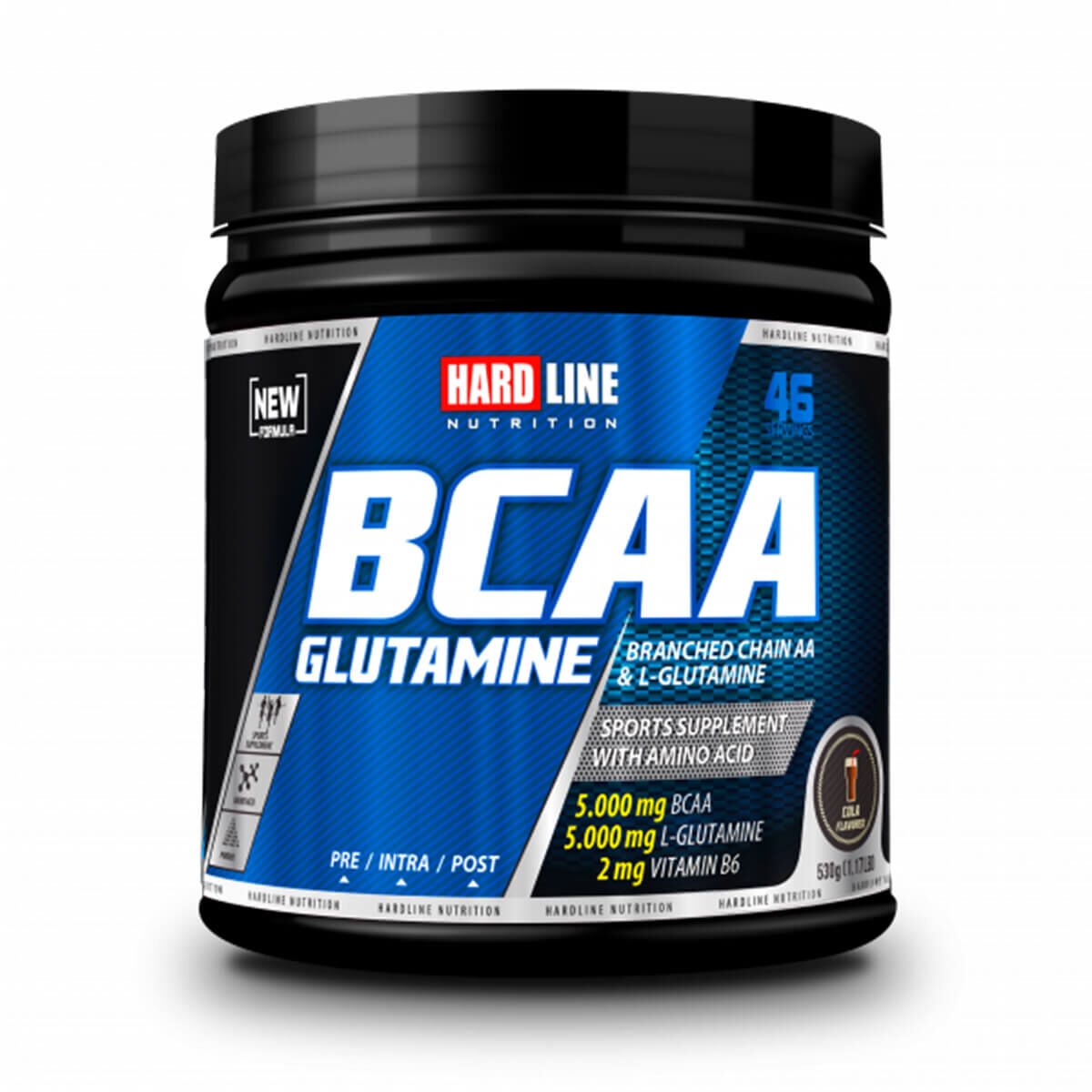 Hardline BCAA + Glutamine 530gr - Kola | Hızlı Kas Onarımı