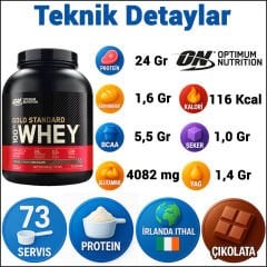 Optimum Gold Standard Whey Protein Tozu 2260 Gr Çikolata