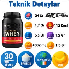 Optimum Gold Standard Whey Protein Tozu 900 Gr Muzlu