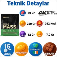 Optimum Serious Mass 5400 Gr Karbonhidrat Çikolatalı Gainer