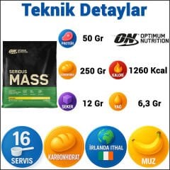 Optimum Serious Mass 5400 Gr Karbonhidrat Muzlu Gainer