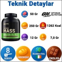 Optimum Serious Mass 2730 Gr Karbonhidrat Çikolatalı Gainer