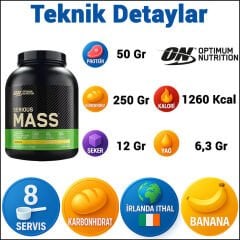 Optimum Serious Mass 2730 Gr Karbonhidrat Muzlu Gainer
