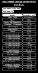 Bigjoy Big Mass Attack 3000 Gr Kompleks Karbonhidrat