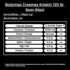 Bodymax Creamax Kreatin 120 Gr 24 Servis