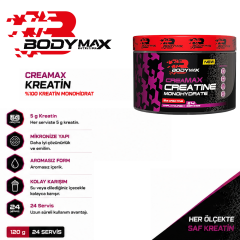 Bodymax Creamax Kreatin Monohidrat 120 Gr 24 Servis