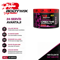 Bodymax Creamax Kreatin Monohidrat 120 Gr 24 Servis