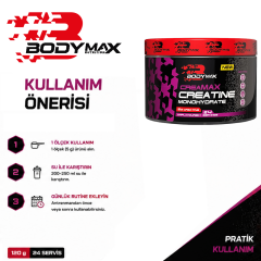 Bodymax Creamax Kreatin Monohidrat 120 Gr 24 Servis
