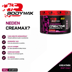 Bodymax Creamax Kreatin Monohidrat 120 Gr 24 Servis