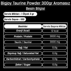 Bigjoy Taurine Powder 300gr