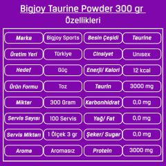 Bigjoy Taurine Powder 300 Gr