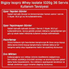 Bigjoy Sports Isopro Whey Isolate 1026g 36 Servis