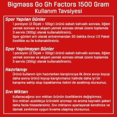 Bigjoy Big Mass +GH Factors 1500 Gr Karbonhidrat Gainer
