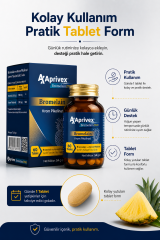 Aprivex Bromelain 2500 GDU/g Krom Pikolinat 60 Tablet