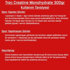Trec Kreatin Monohidrat 300 Gr 100% Creatine Monohydrate