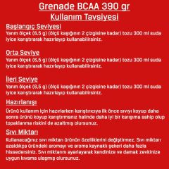 Grenade Bcaa Powder 390 gr 60 Servis