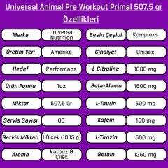 Universal Animal Pre-Workout Primal 507,5gr