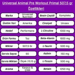 Universal Animal Pre-Workout Primal 507,5gr
